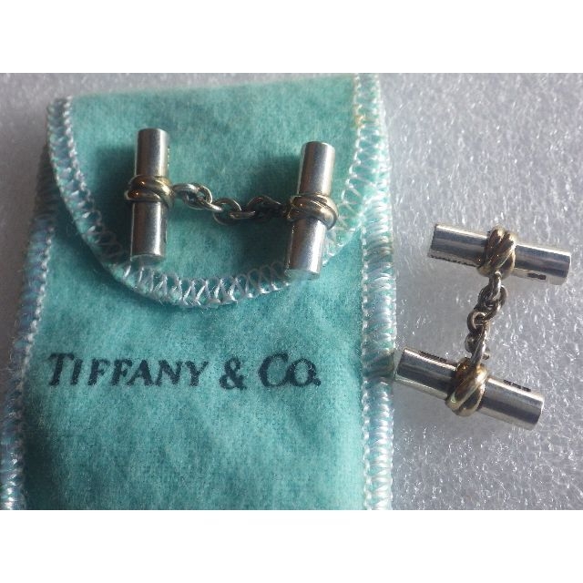 ティファニー カフス 金 純銀無垢 925 Tiffanyu0026Co. カフリンクス-