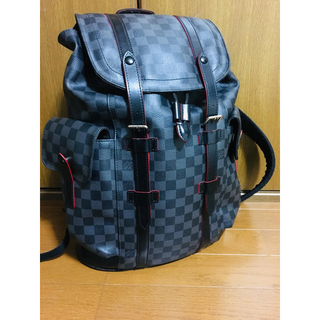 louisvuitton ルイヴィトン クリストファーPM ダミエ 赤バッグパック/リュック