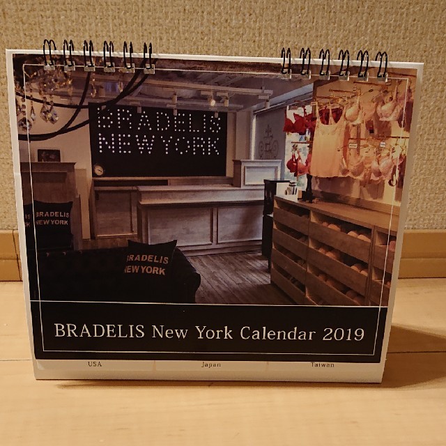 BRADELIS New York(ブラデリスニューヨーク)の2019年卓上カレンダー インテリア/住まい/日用品の文房具(カレンダー/スケジュール)の商品写真