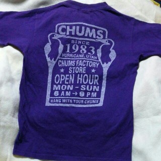 チャムス(CHUMS)のCHUMS backprint T-shirt/パープル
チャムスバックプリント(Tシャツ(長袖/七分))
