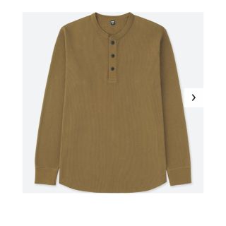 ユニクロ(UNIQLO)のワッフルヘンリーネックT(カットソー(長袖/七分))