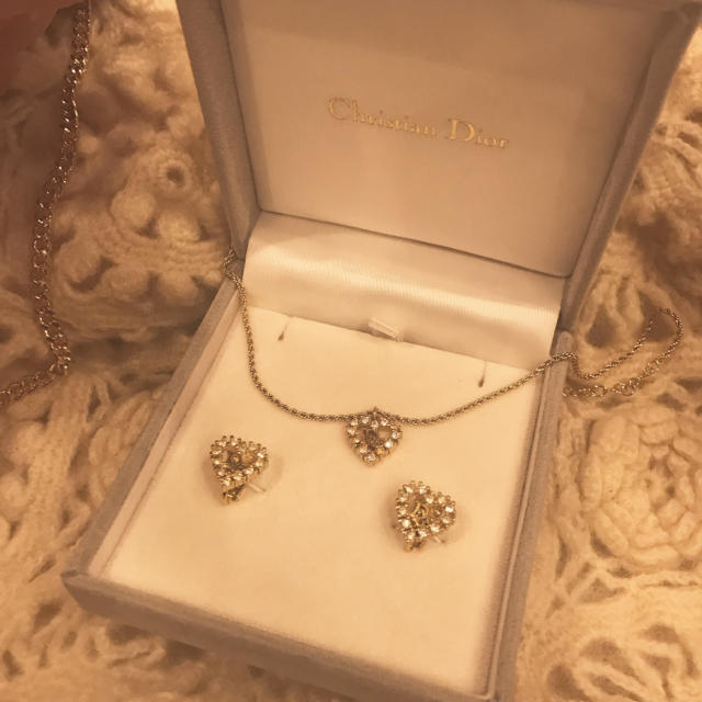 Dior necklace earring set 1