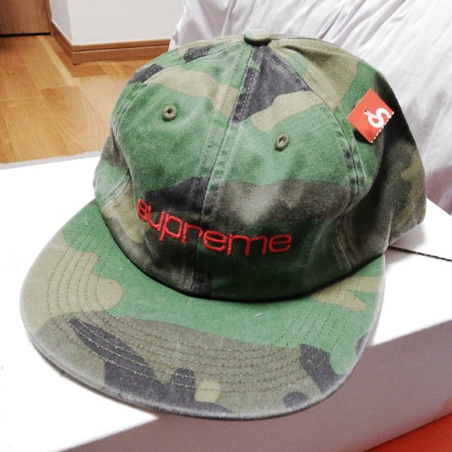 9200 円 受注生産品 Supreme Cap Woodland 17aw compact camo Logo hat