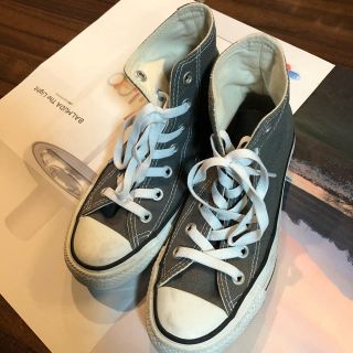 コンバース(CONVERSE)のコンバース グレー ハイカット 22.5cm(スニーカー)