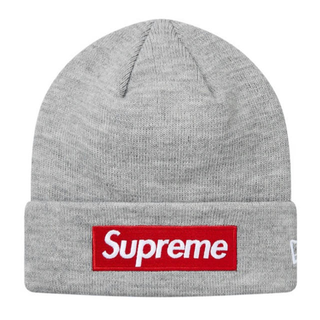 帽子Supreme New Era Box Logo Beanie Grey