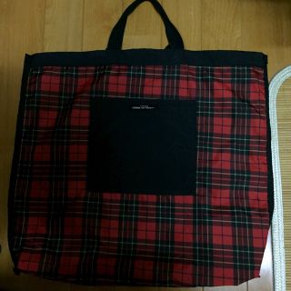 コムデギャルソン(COMME des GARCONS)の【tricot COMME des GARSONS】チェック柄ナイロンbag(トートバッグ)