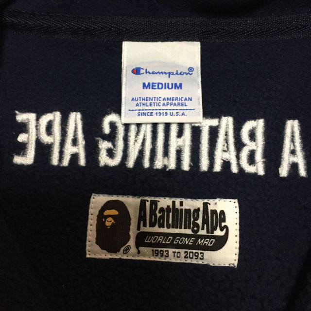 A BATHING APE(アベイシングエイプ)のAPEフリースチャンピオンコラボ メンズのジャケット/アウター(その他)の商品写真