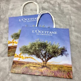 ロクシタン(L'OCCITANE)のロクシタン 紙袋2枚セット(ショップ袋)