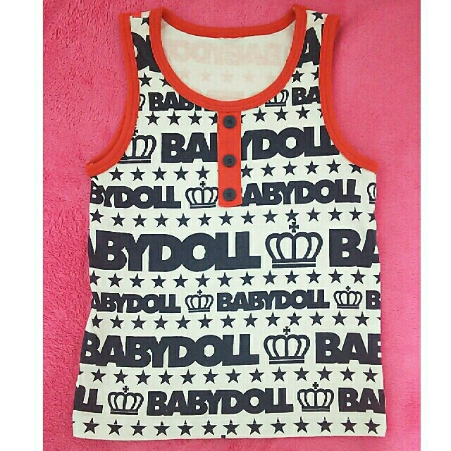 BABYDOLL(ベビードール)のBABYDOLL／ベビードール タンクトップ🎵 110サイズ キッズ/ベビー/マタニティのキッズ服男の子用(90cm~)(Tシャツ/カットソー)の商品写真