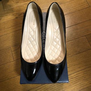 コールハーン(Cole Haan)のコールハーン ウエッジソール エナメルパンプス 新品(ハイヒール/パンプス)