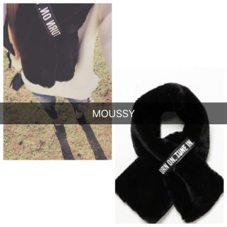 マウジー(moussy)の【美品】MOUSSY フェイクファーネックウォーマー スヌード マフラー(ネックウォーマー)