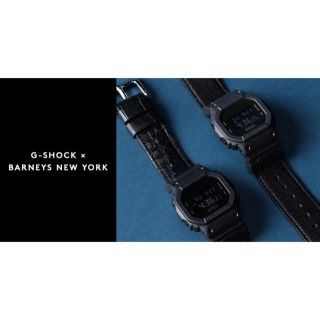 ジーショック(G-SHOCK)の送料込バーニーズG-SHOCKゴートレザーベルト付DW5600BARNEYS (腕時計(デジタル))