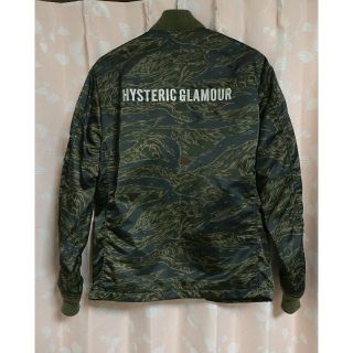 ヒステリックグラマー(HYSTERIC GLAMOUR)の【j flaさん専用】ヒステリックグラマー カモフラ MA-1 ナイロンJKT(ナイロンジャケット)