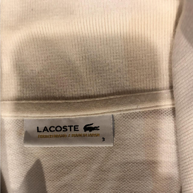 LACOSTE(ラコステ)のラコステ 長袖ポロシャツ M ホワイト メンズのトップス(ポロシャツ)の商品写真