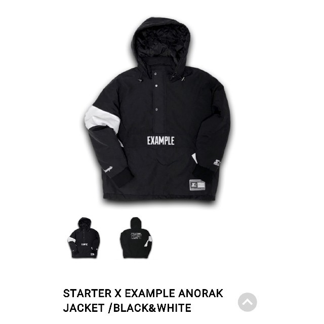 starter×example anorak 希少Ｍサイズナイロンジャケット