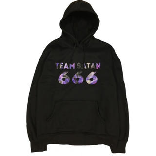 シュプリーム(Supreme)の【公式完売】Team Satan 666 パーカー紫 L(パーカー)