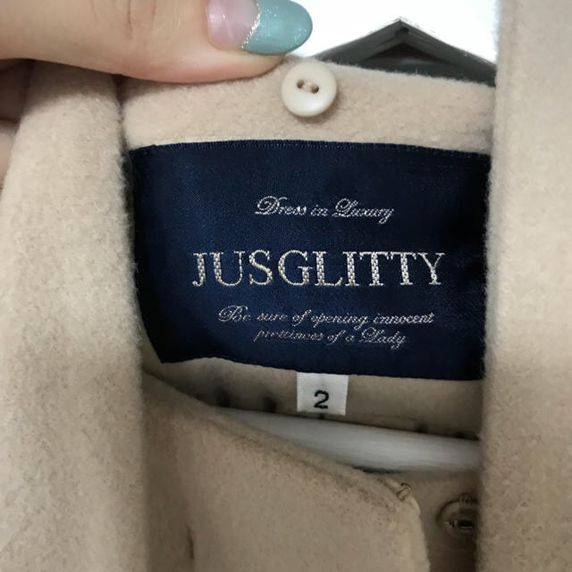 JUSGLITTY 美品コートの通販 by alice's｜ジャスグリッティーならラクマ - JUSGLITTY 定番最新作