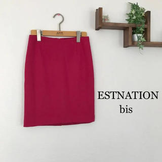 エストネーション(ESTNATION)のESTNATION bisピンクのタイトスカート(ミニスカート)