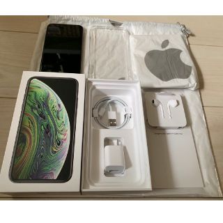 アイフォーン(iPhone)の【新品同様】iPhone XS 256GB スペースグレイ SIMフリー(スマートフォン本体)