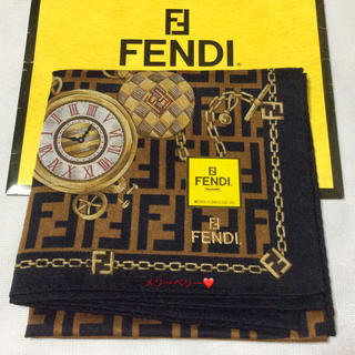 フェンディ(FENDI)の【新品】❤️フェンディ  ハンカチ❤︎フェンディらしいお色です✨(ハンカチ)