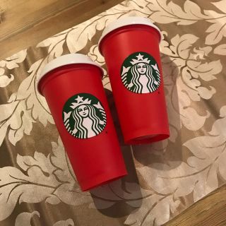 スターバックスコーヒー(Starbucks Coffee)の日本未発売 スタバ ホリデー限定 リユーザブルカップ(グラス/カップ)