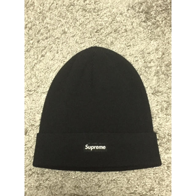 Supreme ロゴビーニー ニット帽 ブラック フリーサイズ ユニセックス