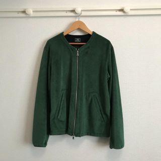 ユナイテッドアローズグリーンレーベルリラクシング(UNITED ARROWS green label relaxing)の【green label relaxing】ノーカラージャケット S グリーン(ノーカラージャケット)