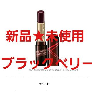 シュウウエムラ(shu uemura)のシュウウエムラ★クリスマスコフレ★リップ★ブラックベリー★新品未使用★完売品(口紅)