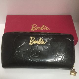 バービー(Barbie)のバービー 長財布 黒 エナメル ウォレット(財布)