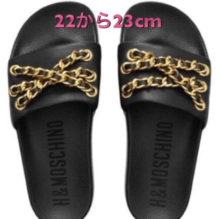 モスキーノ(MOSCHINO)のH&M×MOSCHINO レザーサンダル(サンダル)