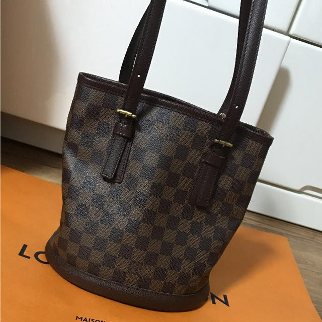 LOUIS VUITTON - ルイヴィトン●美品●バケット マレ●正規品バッグ●N42240●ダミエ鞄