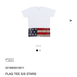 ヴィスヴィム(VISVIM)のvisvim flag tee s/s stars 18ss サイズ1(Tシャツ/カットソー(半袖/袖なし))