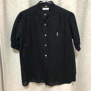 サンローラン(Saint Laurent)のYves Saint Laurent ヴィンテージ シースルー ブラウス 半袖(シャツ/ブラウス(半袖/袖なし))