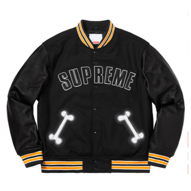 大特価 スタジャン XL JACKET VARSITY BONE Supreme - Supreme