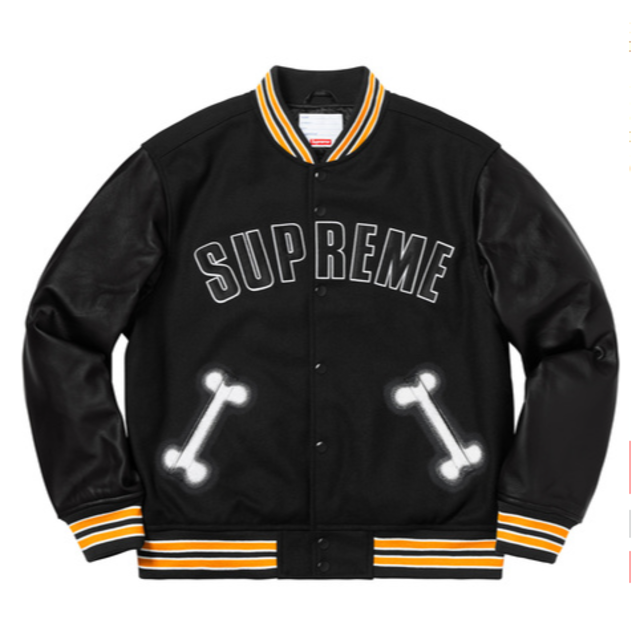 Supreme BONE VARSITY JACKET XL Supreme BONE VARSITY JACKET XL