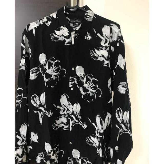 Zara Zara 花柄 シャツ 黒の通販 By マルチーズ5218 S Shop ザラならラクマ