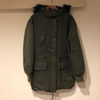 バレンシアガ(Balenciaga)のBALENCIAGA バレンシアガ ファー 中綿入り ミリタリー モッズコート(モッズコート)