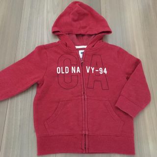 オールドネイビー(Old Navy)のOLD NAVY パーカー 90 赤(ジャケット/上着)