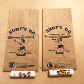 スヌーピー(SNOOPY)のHawaii 日焼けスヌーピー  リップクリーム 2本セット(リップケア/リップクリーム)