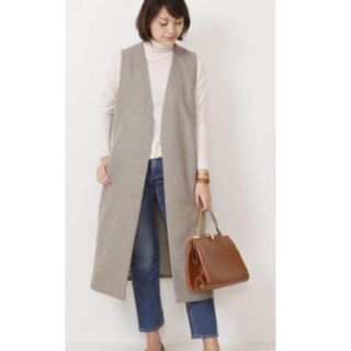 ドゥーズィエムクラス(DEUXIEME CLASSE)のドゥーズィエムクラス 17AW ロングジレ ENFOLD plage ELIN(ベスト/ジレ)