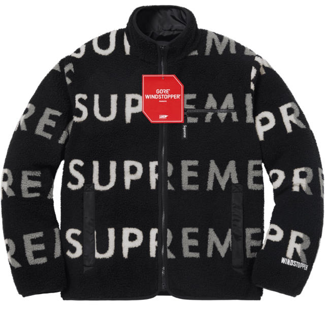 楽天 Reversible Supreme - Supreme Logo Jacket fleece ブルゾン
