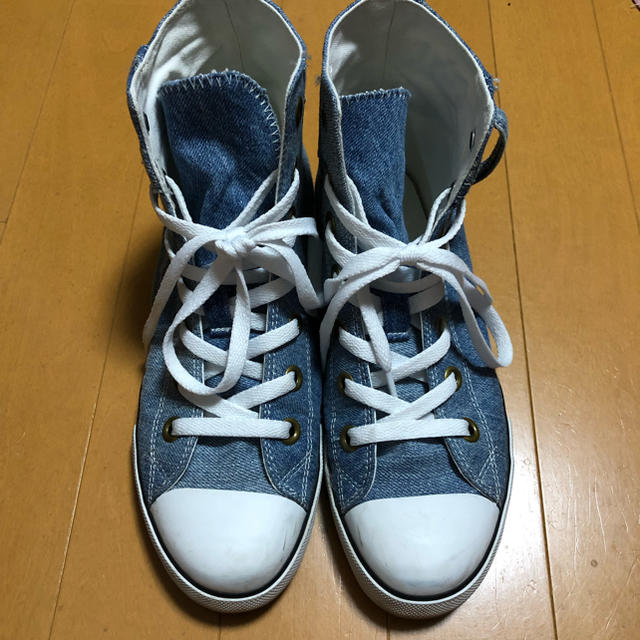 RODEO CROWNS(ロデオクラウンズ)のロデオクラウンズ REMAKE DENIM HI CUT スニーカー レディースの靴/シューズ(スニーカー)の商品写真