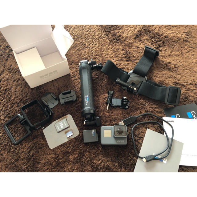 GoPro HERO6自撮り棒ヘアアクセSDカード64GB付きビデオカメラ