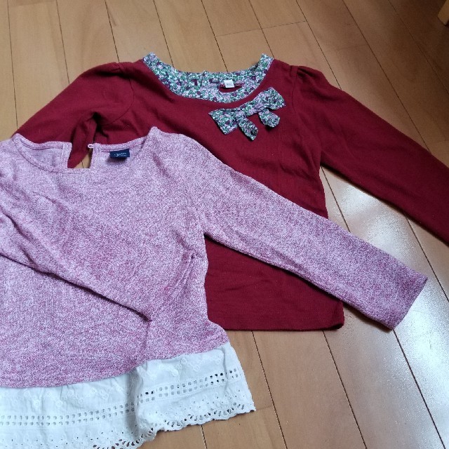 babyGAP(ベビーギャップ)のセット売り！長袖 キッズ/ベビー/マタニティのキッズ服女の子用(90cm~)(Tシャツ/カットソー)の商品写真