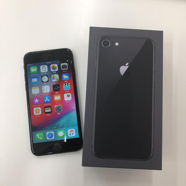 スマートフォン/携帯電話超美品 iPhone8 64GB Space Gray 黒 SoftBank