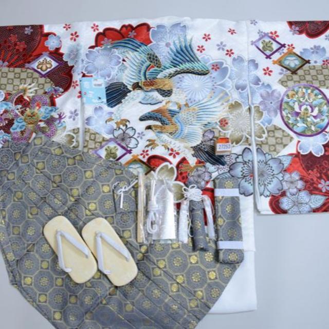 七五三 5歳 五才 新品 羽織 袴 着物セット 柄刺繍 紋袴 5才 七五三 5歳 五才 新品 羽織 袴 着物セット 柄刺繍 紋袴 5才