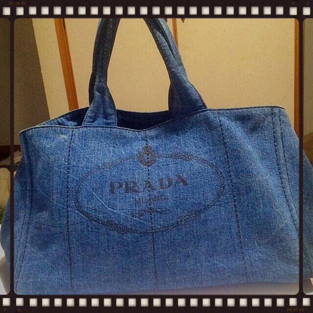 PRADA デニム カナパ トート