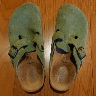 ビルケンシュトック(BIRKENSTOCK)のBIRKENSTOCK ボストン グリーン お値段見直し(サンダル)