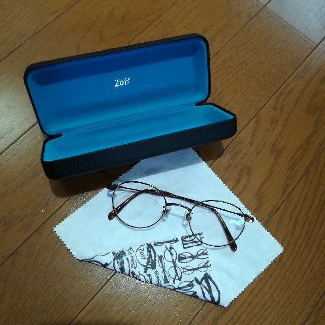 Zoff(ゾフ)のZoff　メガネ　丸眼鏡　度あり レディースのファッション小物(サングラス/メガネ)の商品写真