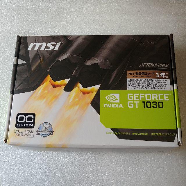 MSI GeForce GT1030 2GB LP OC DDR5 VD6348 スマホ/家電/カメラのPC/タブレット(PCパーツ)の商品写真